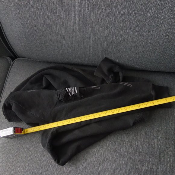 Diesel Indigo Tech Black Made in Turkey w/ Velcro Pocket Sweatshirt Size S - Picture 6 of 13